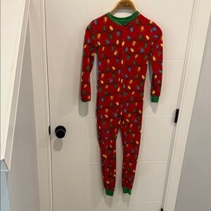 Fammy Jammie Festive Red Kids One Piece PJ size XS